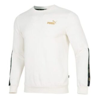 Suéter blanco con logo metálico de Ess