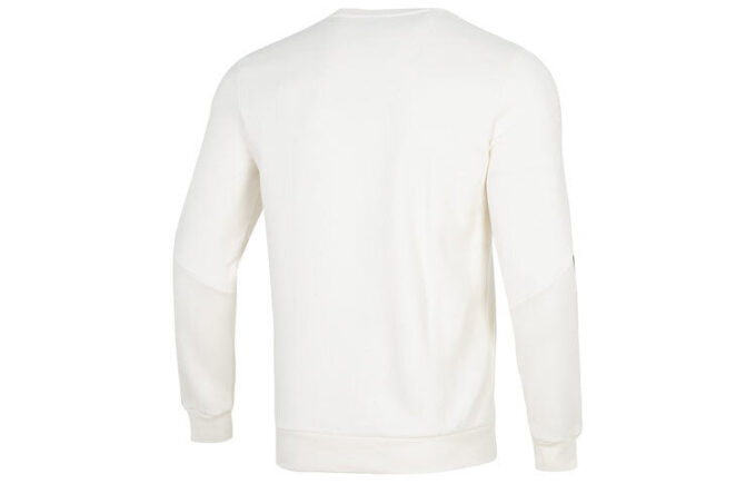 Suéter blanco con logo metálico de Ess