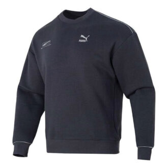 Suéter casual con logo estampado “Azul marino”