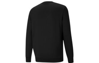 Suéter clásico con cuello redondo y logotipo en blanco y negro