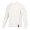 Suéter con insignia del equipo en beige