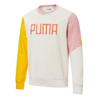 Suéter con logo bordado colorido “Blanco, Amarillo y Rosa”