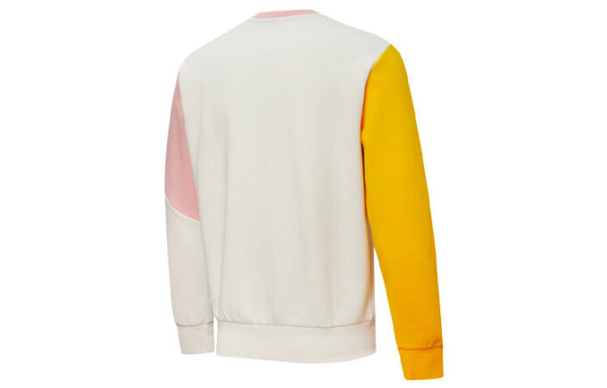 Suéter con logo bordado colorido “Blanco, Amarillo y Rosa”