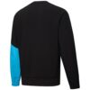Suéter de cuello redondo con parches “Negro Azul”