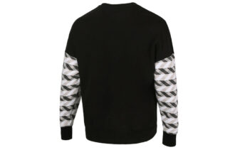 Suéter de cuello redondo en contraste “Negro y blanco”