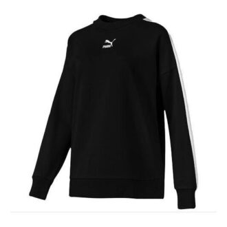 Suéter de cuello redondo para mujer, color negro y blanco
