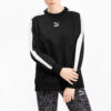 Suéter de cuello redondo para mujer, color negro y blanco