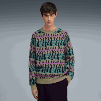 Suéter de punto vintage para hombre
