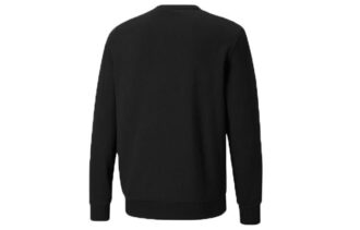 Suéter deportivo de cuello redondo con logo clásico en color bronce y logo grande en negro