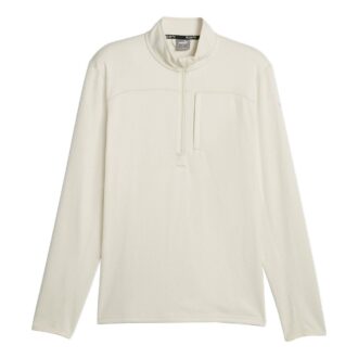 Suéter Run Microfleece con media cremallera “Blanco”