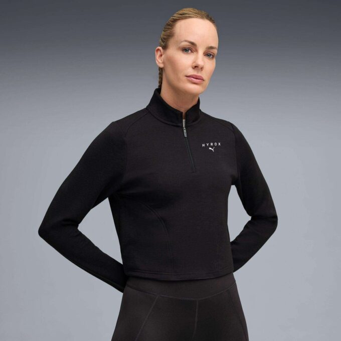 Top con cremallera de un cuarto para mujer PUMA x HYROX