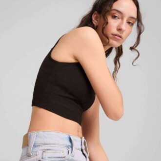 Top corto de canalé para mujer, imprescindibles para tu armario Top corto de canalé para mujer, imprescindibles para tu armario