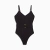 Traje de baño de una pieza con cinturón para mujer Swim