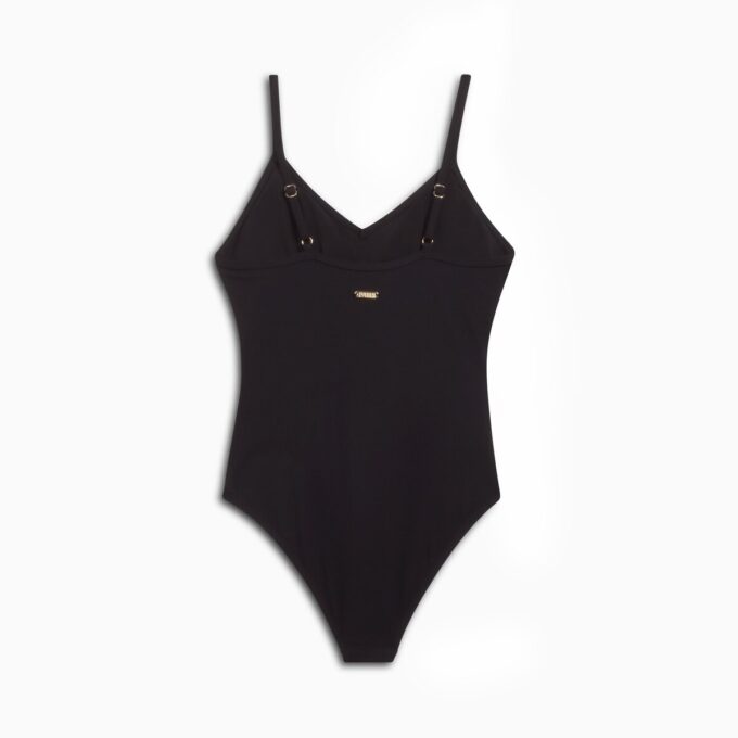 Traje de baño de una pieza con cinturón para mujer Swim