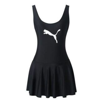 Traje de baño de una pieza con el logotipo (WMNS) “Negro”