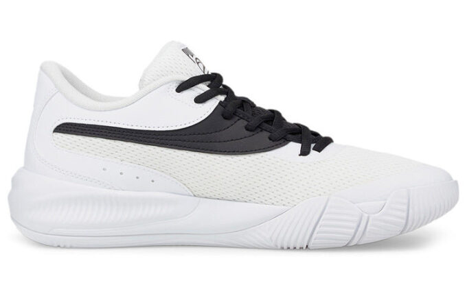 Triple Low Tops Blanco Negro
