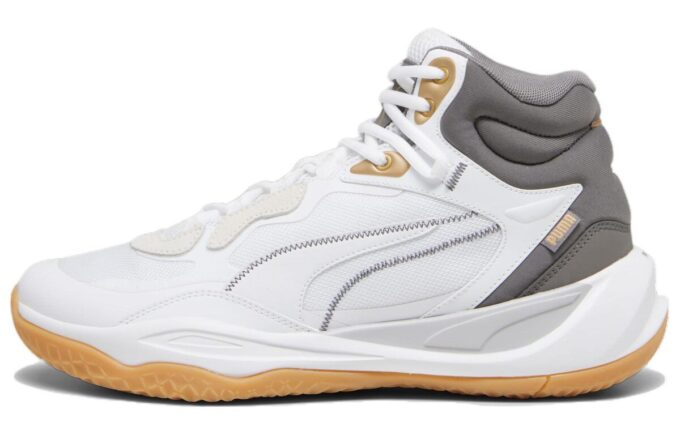 Trofeos Playmaker Pro Mid “Blanco, Gris y Dorado”