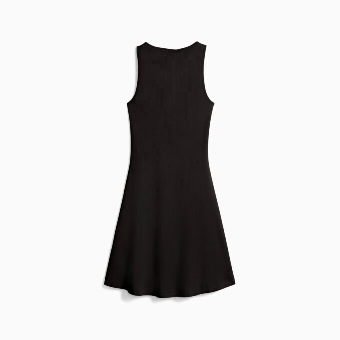 Vestido de canalé para mujer, básico de armario Vestido de canalé para mujer, básico de armario