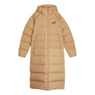 (WMNS) Abrigo largo de plumas con capucha “Beige”