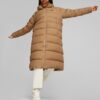 (WMNS) Abrigo largo de plumas con capucha “Beige”