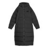 (WMNS) Abrigo largo de plumas con capucha “Negro”