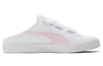 (WMNS) Bari Mule Ribbon Zapatos de skate casuales Blanco Rosa