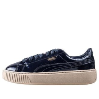 (WMNS) Basket Platform Patent Marshmallow “Negro”
