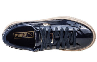 (WMNS) Basket Platform Patent Marshmallow “Negro”