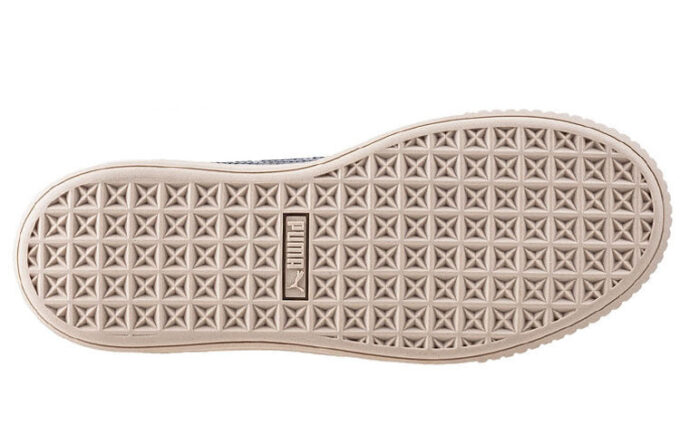 (WMNS) Basket Platform Patent Marshmallow “Negro”
