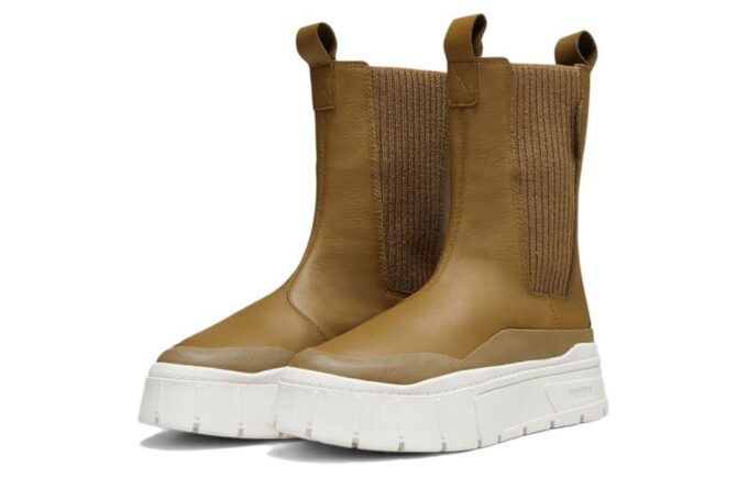 (WMNS) Bota Chelsea de invierno Mayze Stack “Chocolate Chip”