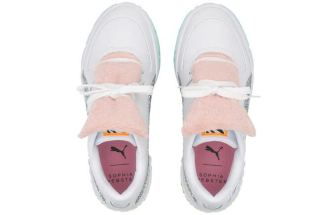 (WMNS) Cali Fur x Sophia Webster “Blanco y rosa”