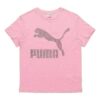 (WMNS) Camiseta de cuello redondo con estampado de logotipo en rosa