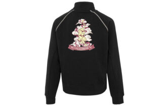 (WMNS) Camiseta de cuello redondo con media cremallera Das CC Graphic “Negro”