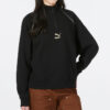 (WMNS) Camiseta de cuello redondo con media cremallera Das CC Graphic “Negro”