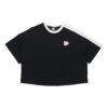 (WMNS) Camiseta de cuello redondo estampada negra