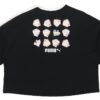 (WMNS) Camiseta de cuello redondo estampada negra