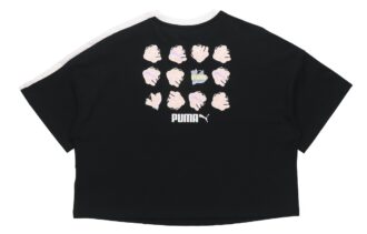 (WMNS) Camiseta de cuello redondo estampada negra
