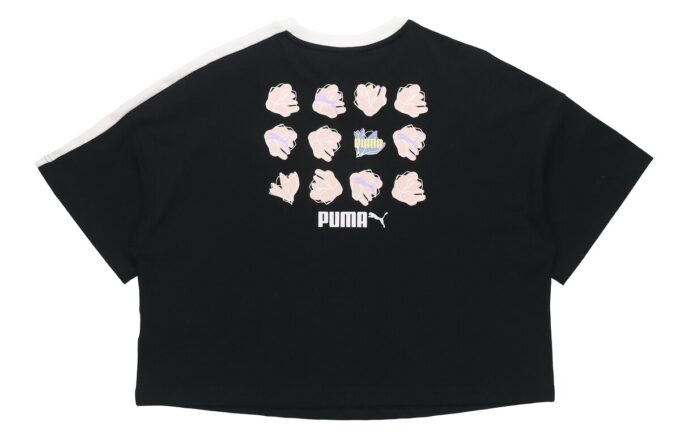 (WMNS) Camiseta de cuello redondo estampada negra