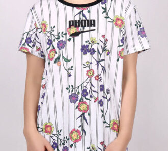 (WMNS) Camiseta de manga corta con logotipo blanca