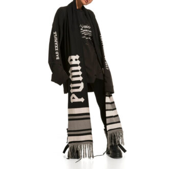 (WMNS) Camiseta de manga larga con cuello redondo Fenty de Rihanna “Negro”