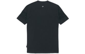 (WMNS) Camiseta deportiva informal de manga corta con estampado de letras en negro