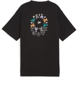 (WMNS) Camiseta gráfica juvenil “Negra”