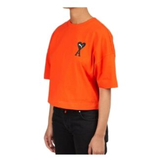 (WMNS) Camiseta gráfica naranja de Ami Paris