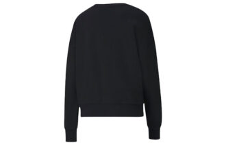 (WMNS) Camiseta informal con cuello redondo y estampado negro