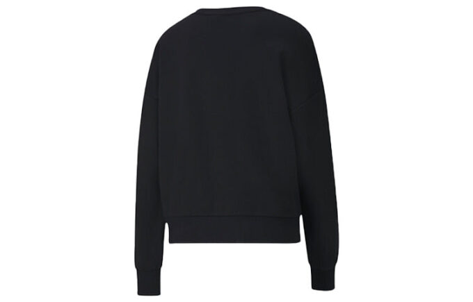 (WMNS) Camiseta informal con cuello redondo y estampado negro