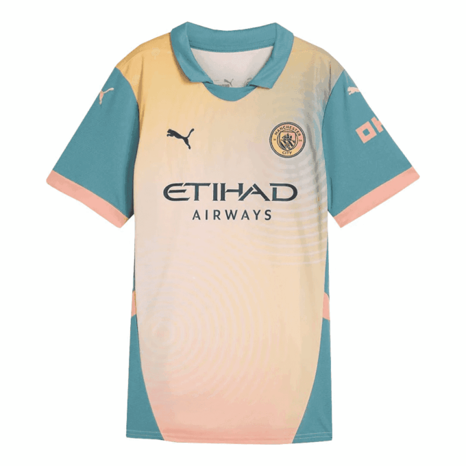 (WMNS) Camiseta réplica de la cuarta equipación del Manchester City 24/25 “Amarillo”