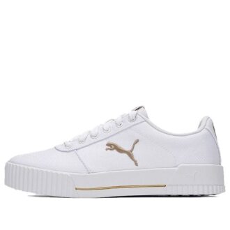 (WMNS) Carina Summer Cat Leisure Board Shoes Blanco/Dorado