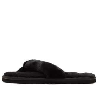 (WMNS) Chanclas Fluff “Equipo Negro Dorado”