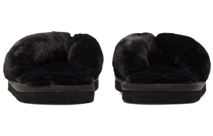 (WMNS) Chanclas Fluff “Equipo Negro Dorado”