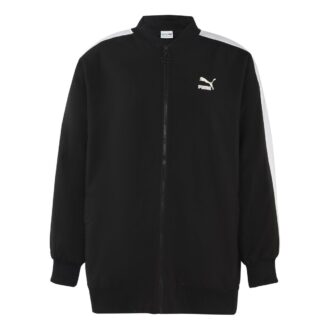 (WMNS) Chaqueta Bomber Clásica con Estampado de Logotipo Negra